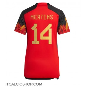 Belgio Dries Mertens #14 Prima Maglia Femmina Mondiali 2022 Manica Corta